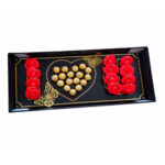 I Love U Chocolate & Rose Box with Card