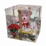 Luxe Chocolate Box-10 Roses, Teddy Bear, Ferrero Rocher & Rafello