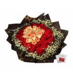 Mid Size Premium Rose Bouquet + Card