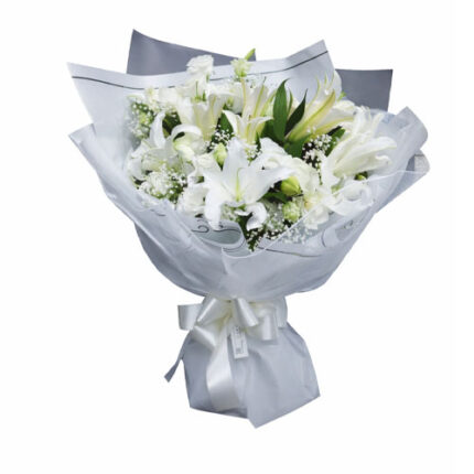 White Lilies Bouquet