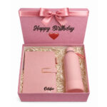 Blush Elegance Gift Set (Bottle & Notebook)