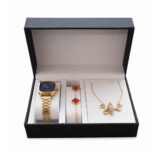 Luxury Jewelry Gift Set (Necklace, Bracelet, ring & Watch) - Image 2