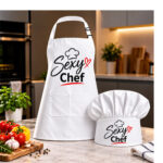 The Kitchen Personality Gift Set – Personalized Apron & Chef Hat - Image 3